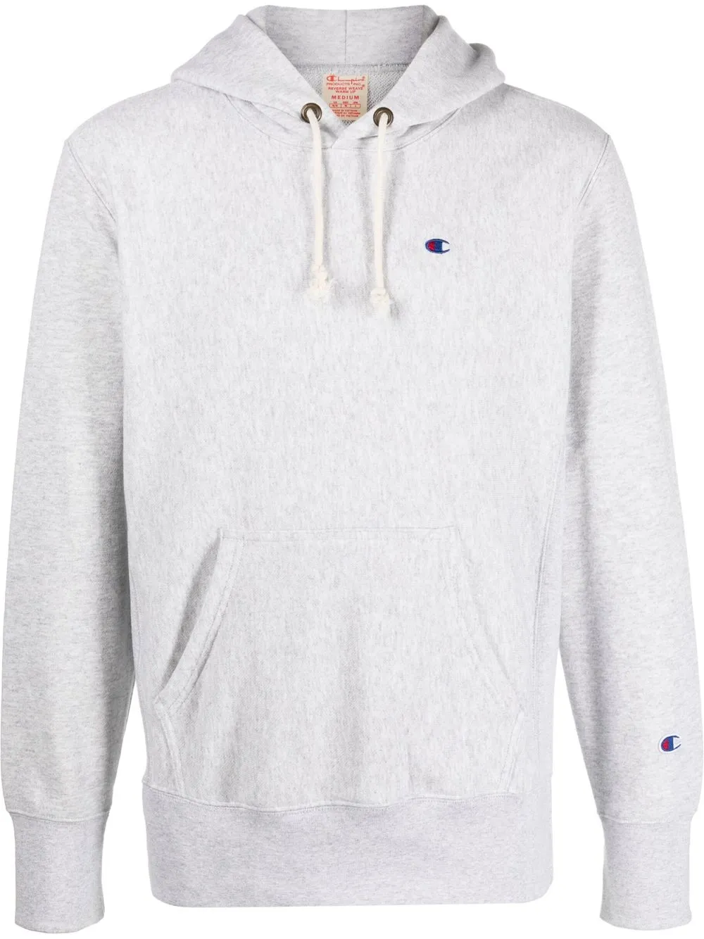 

Champion hoodie con parche del logo - Gris