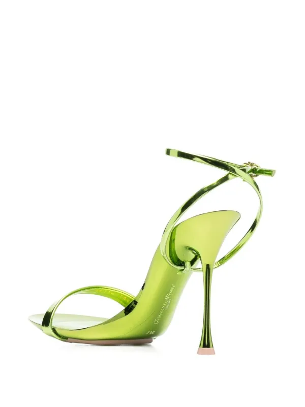 Lime green best sale heeled sandals