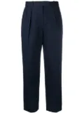 A.P.C. concealed-front fastening trousers - Blue