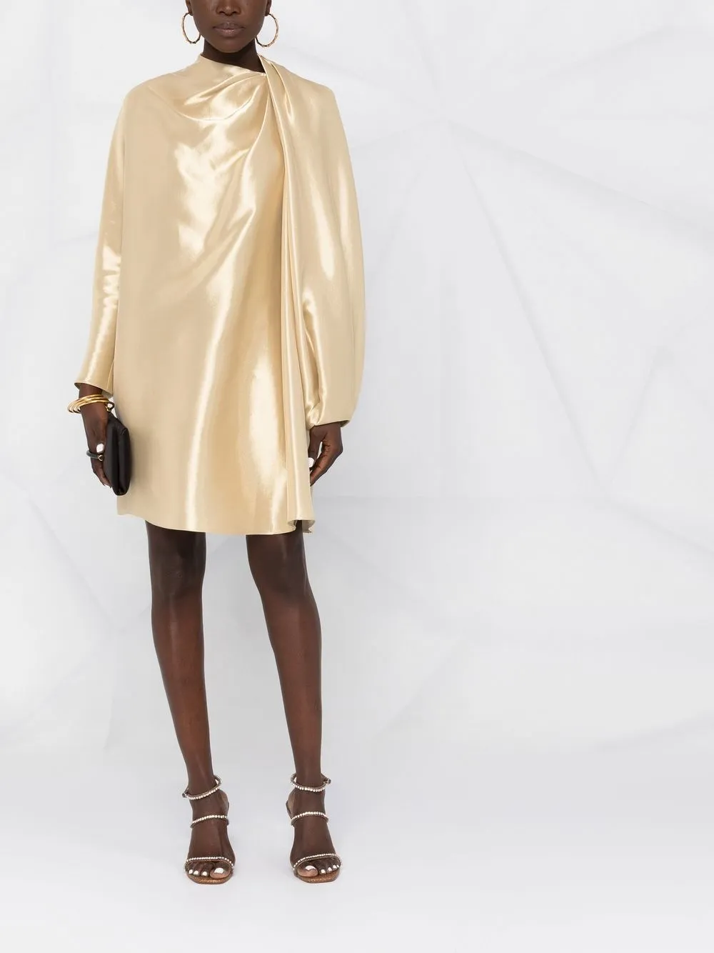 FENDI Jurk met metallic-effect - Zwart