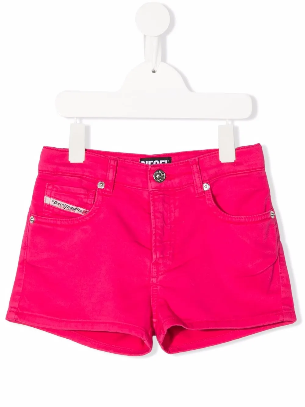 

Diesel Kids shorts con parche del logo - Rosado