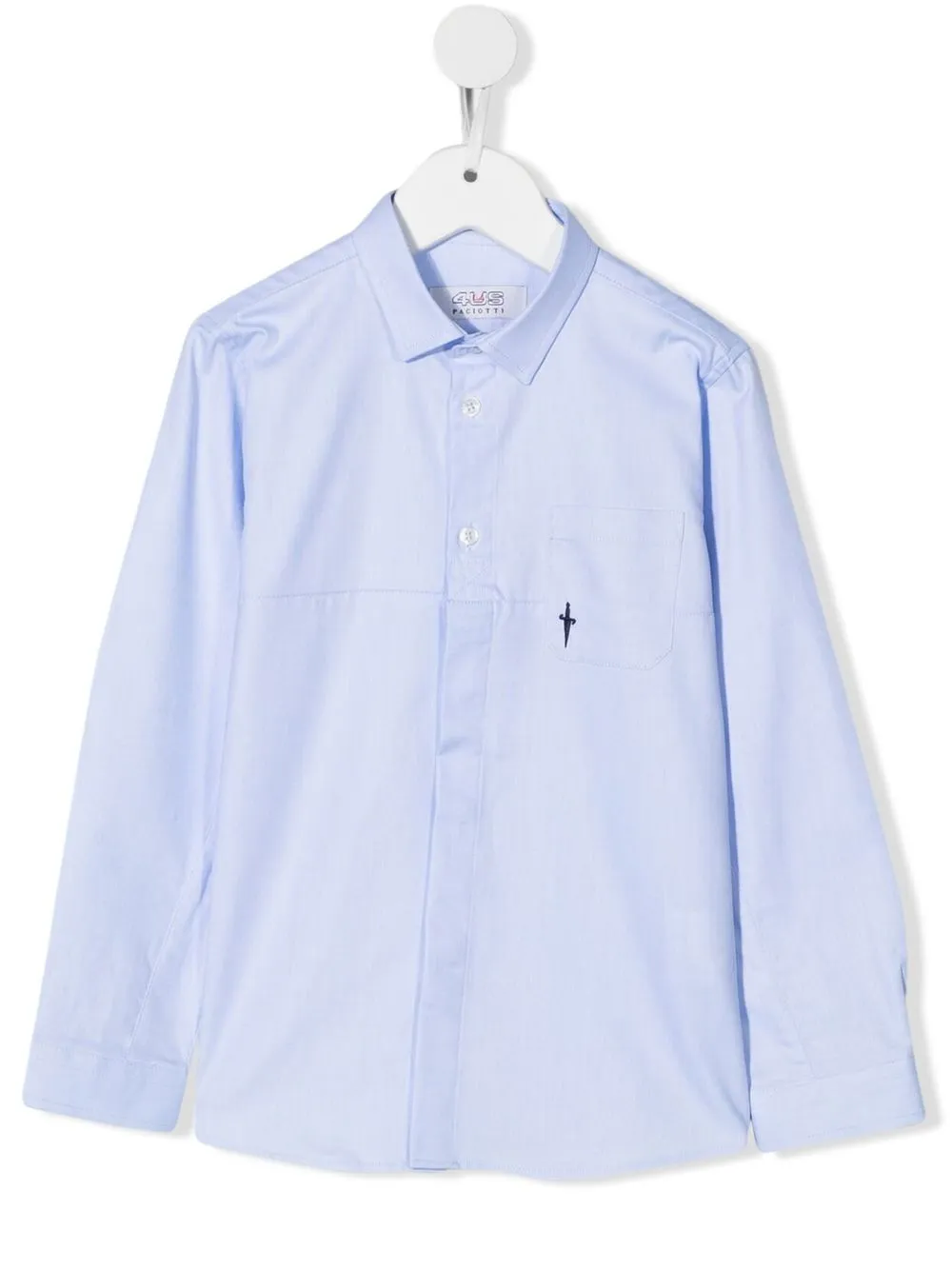 

Cesare Paciotti 4Us Kids playera con logo bordado - Azul