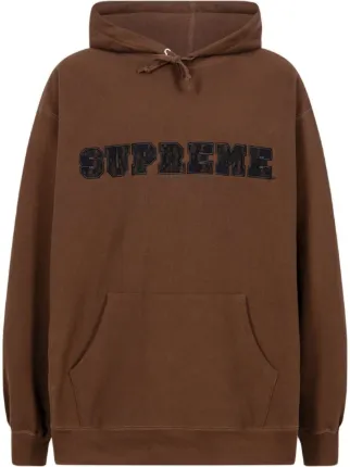 Supreme レースディテール パーカー | ブラウン | FARFETCH JP