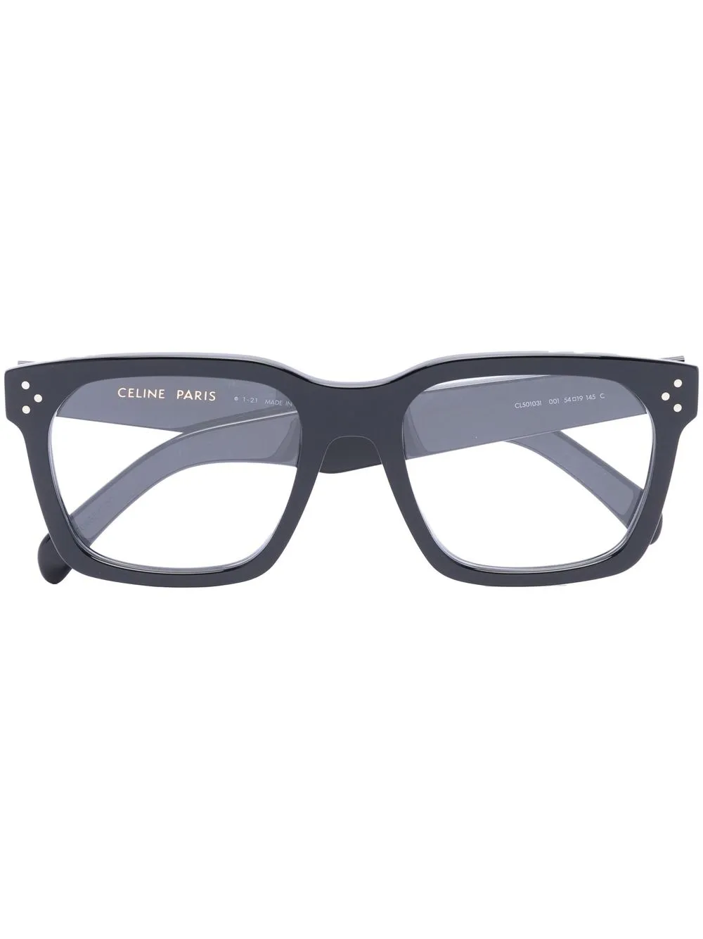 

Celine Eyewear lentes con armazón cuadrada - Negro