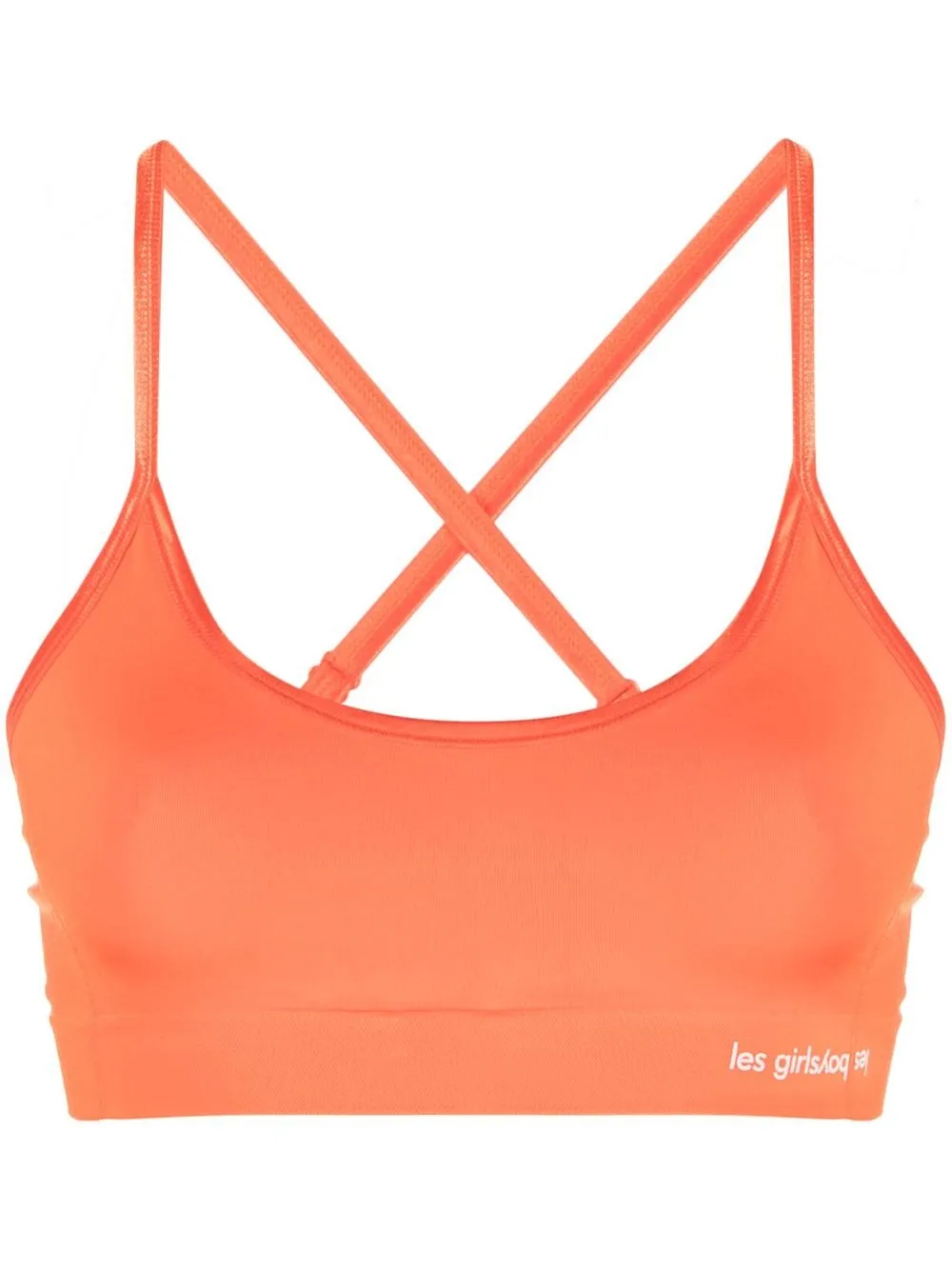 

Les Girls Les Boys crossover-straps seamless sports bra - Orange