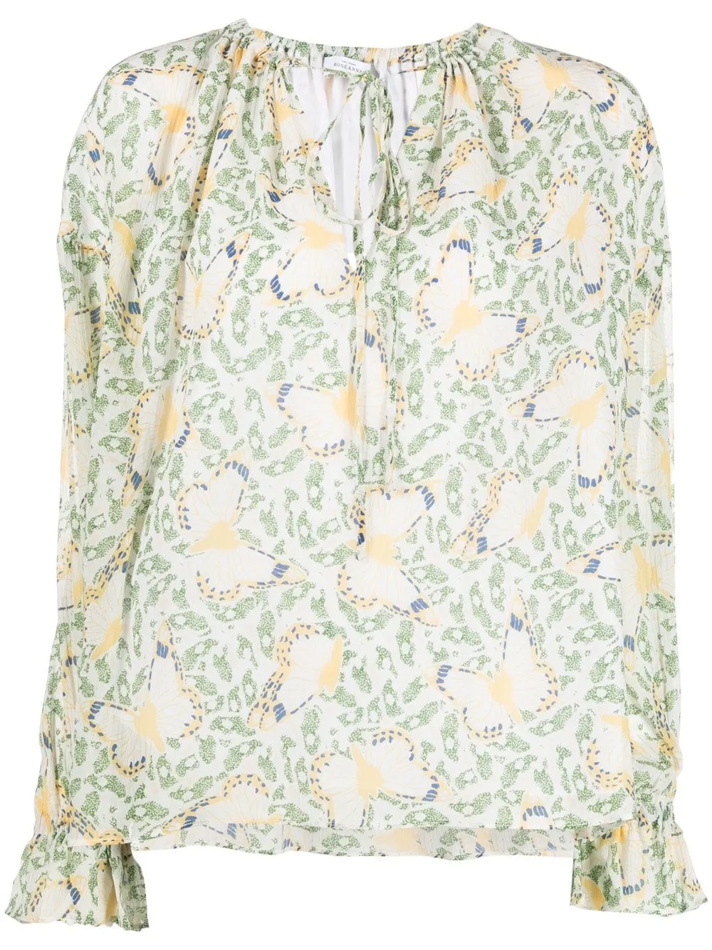 

Roseanna Farfava butterfly-print blouse - Neutrals