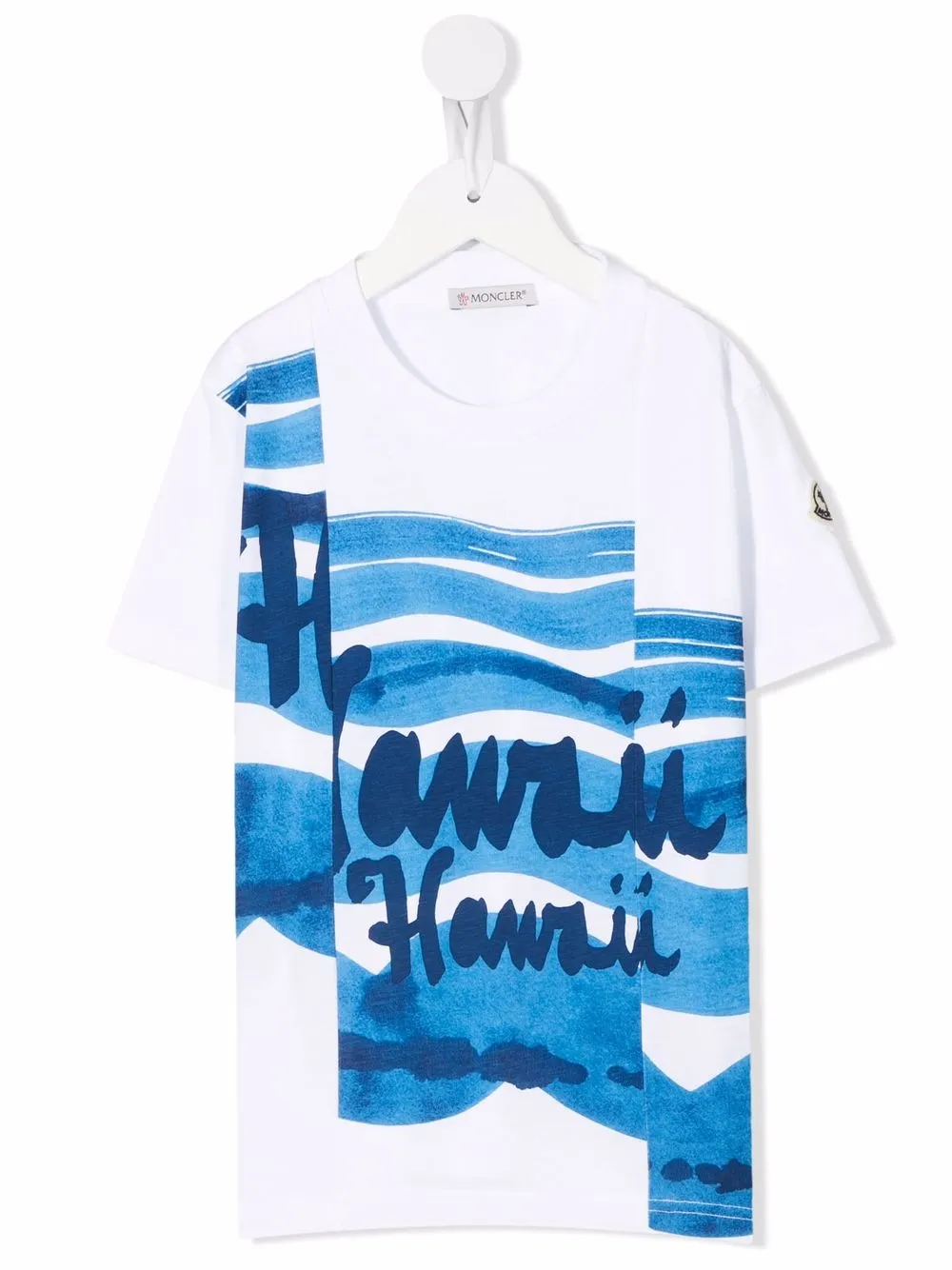 

Moncler Enfant playera con estampado Hawaii - Blanco