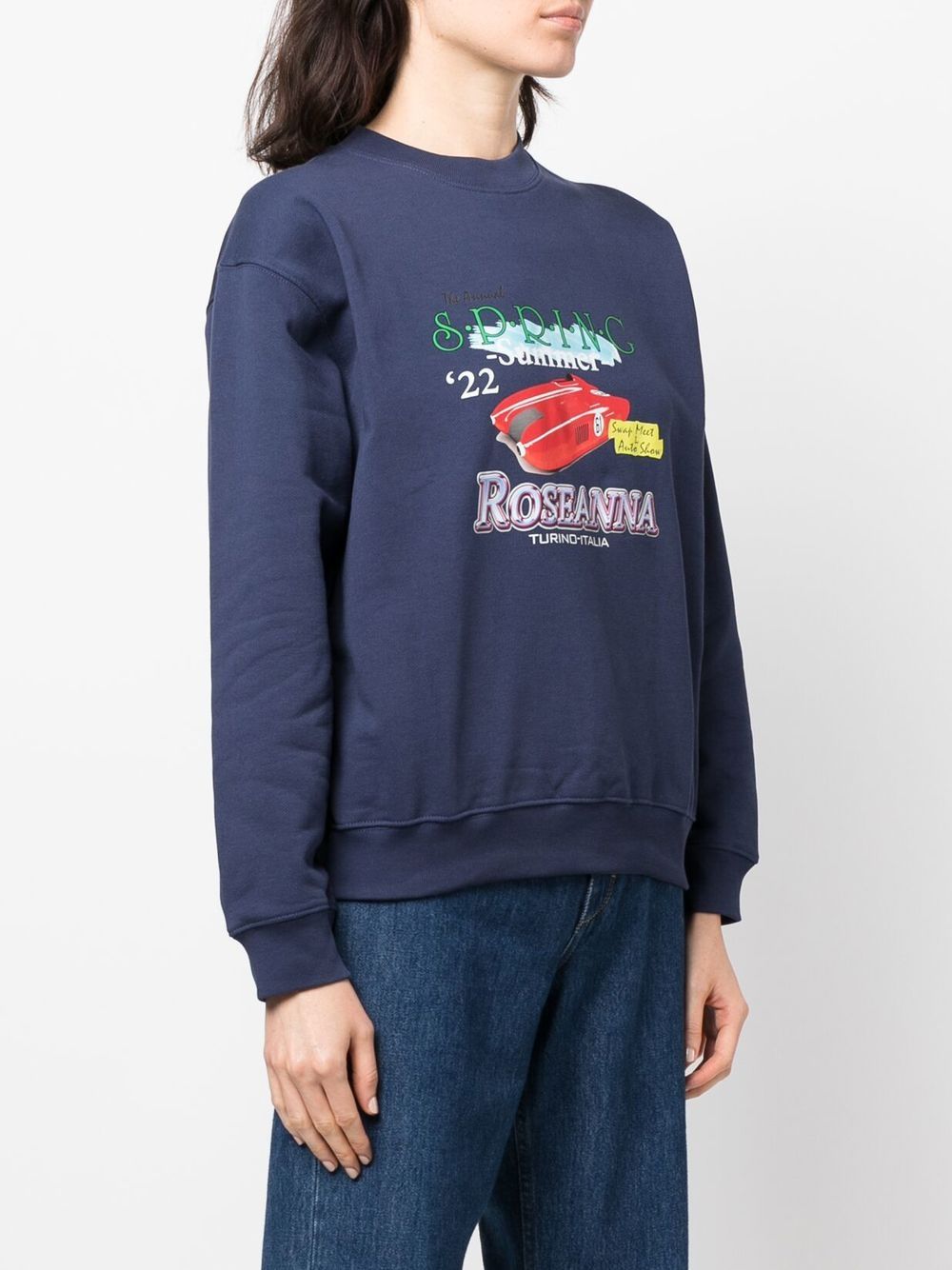 Roseanna logo-print Organic Cotton Sweatshirt - Farfetch