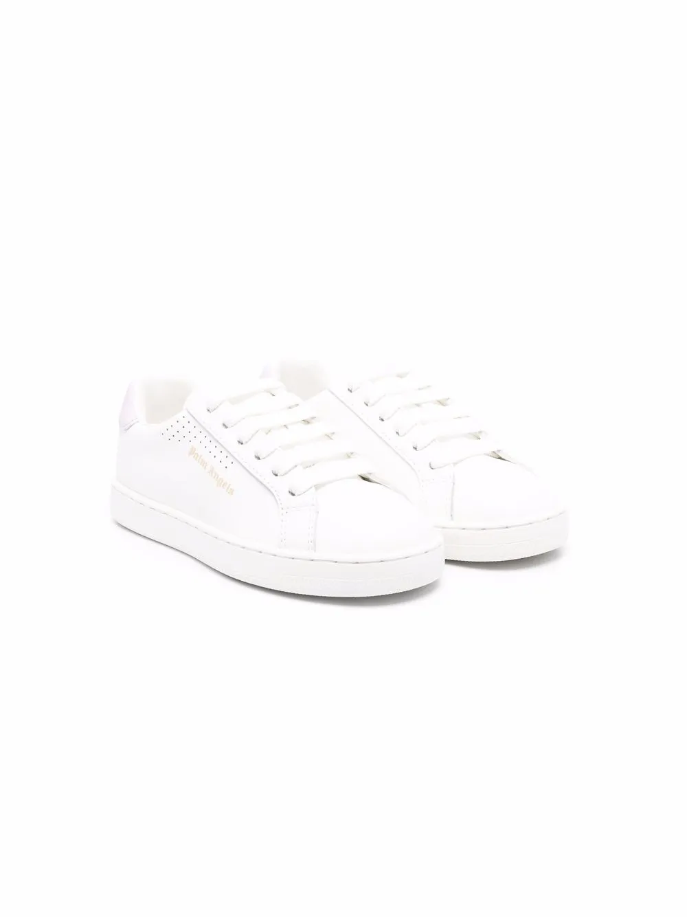 

Palm Angels Kids tenis con logo lateral - Blanco