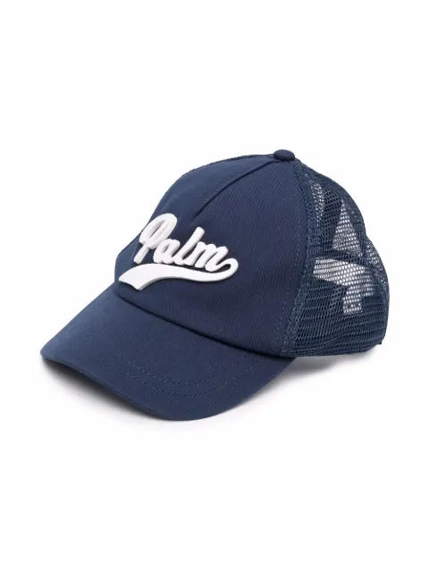 Palm Angels Kids logo-embroidered mesh-panel cap