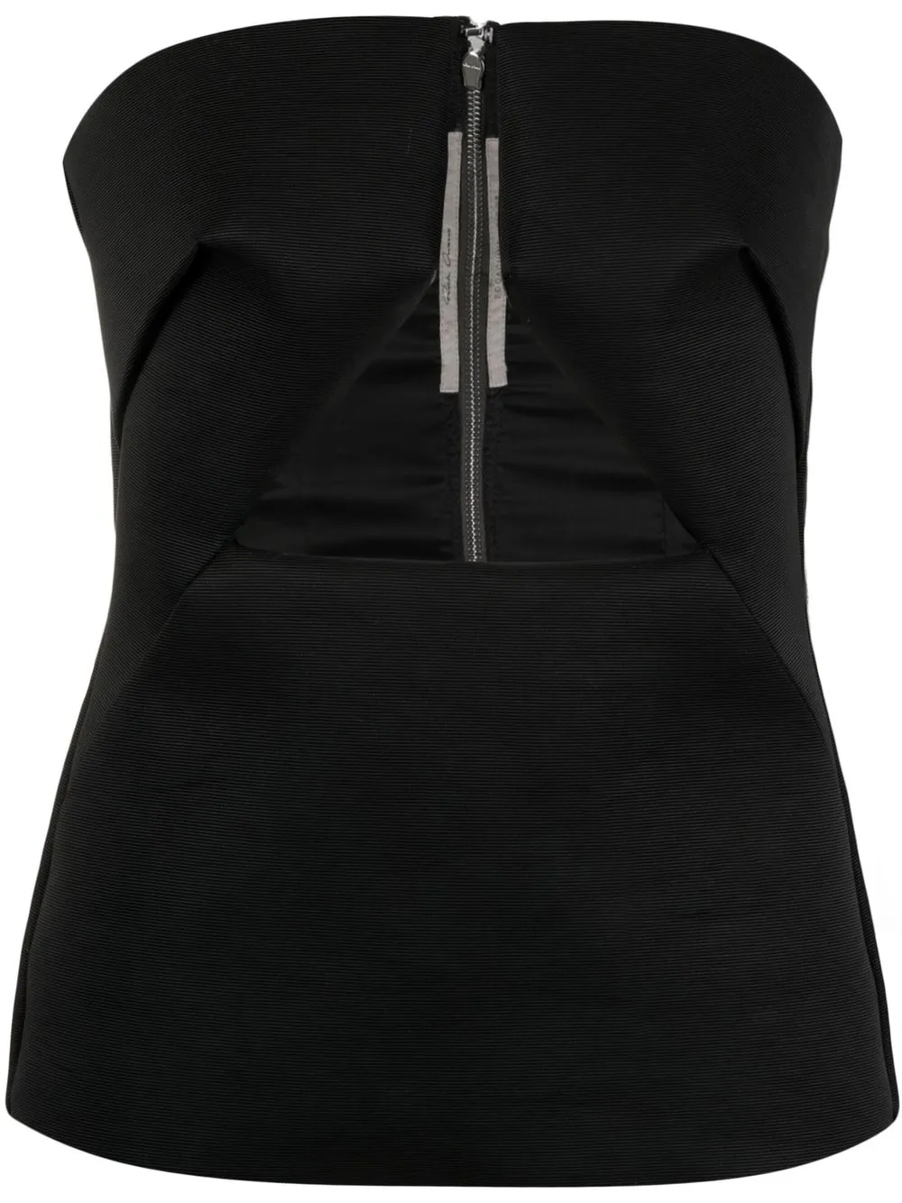 

Rick Owens top tipo bustier con aberturas - Negro