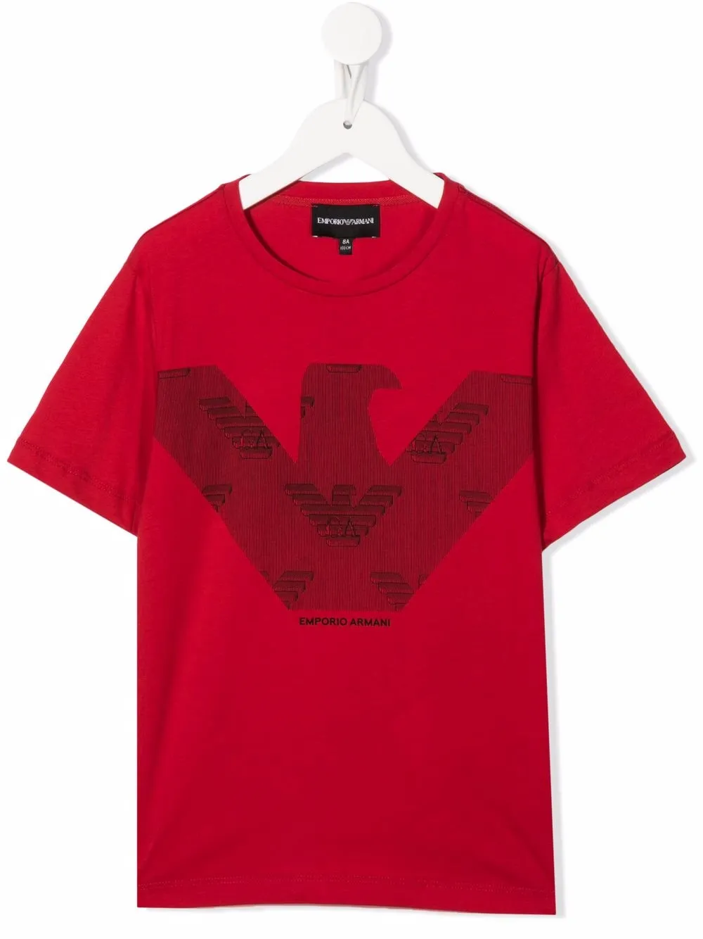 

Emporio Armani Kids playera con águila estampada - Rojo