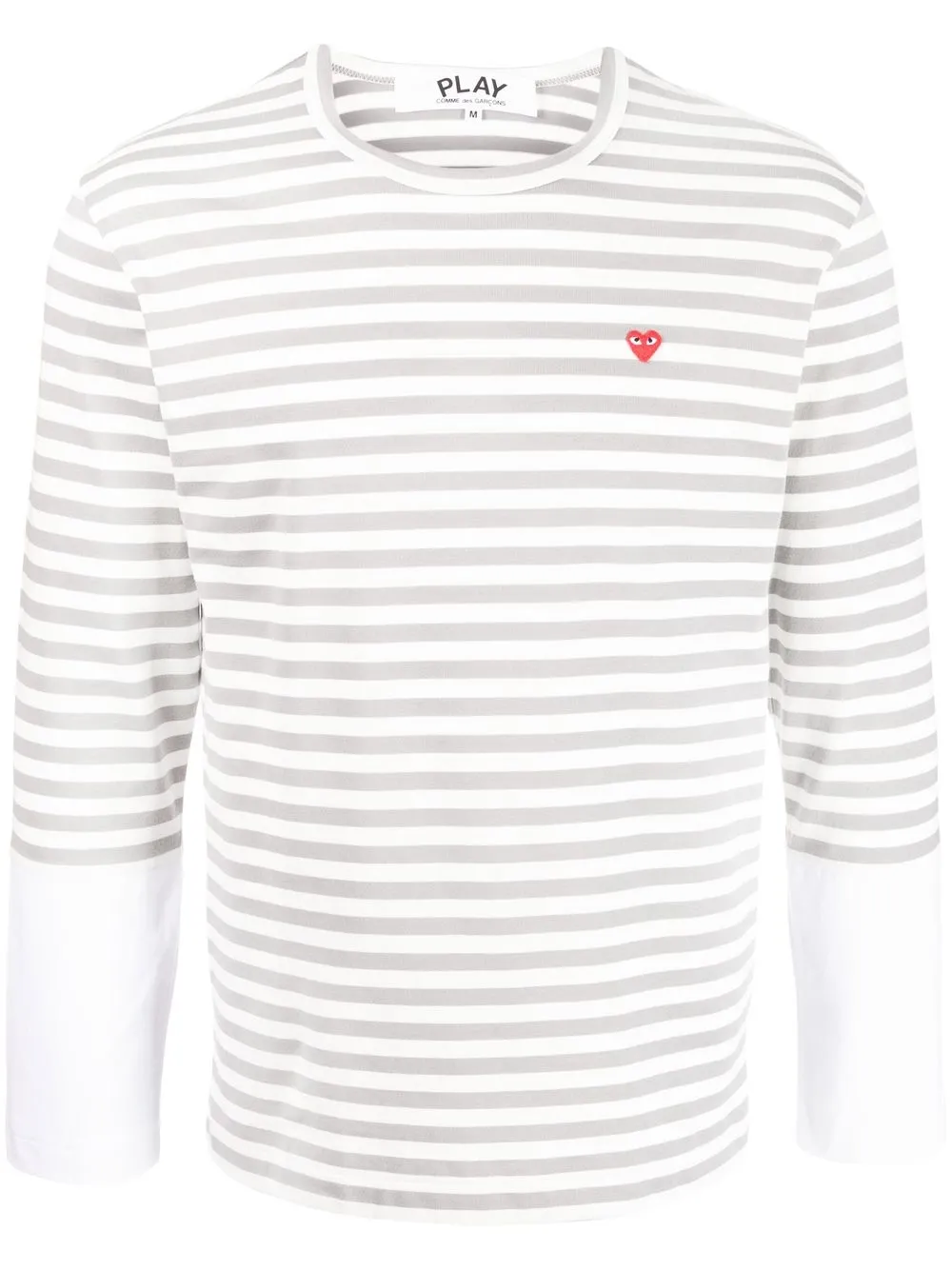 

Comme Des Garçons Play heart-patch long-sleeved T-shirt - White