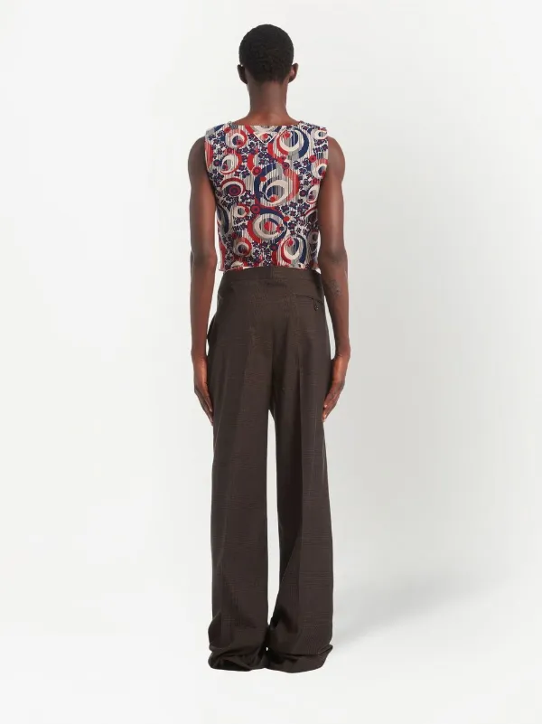 Prada Prince Of Wales Check Trousers 