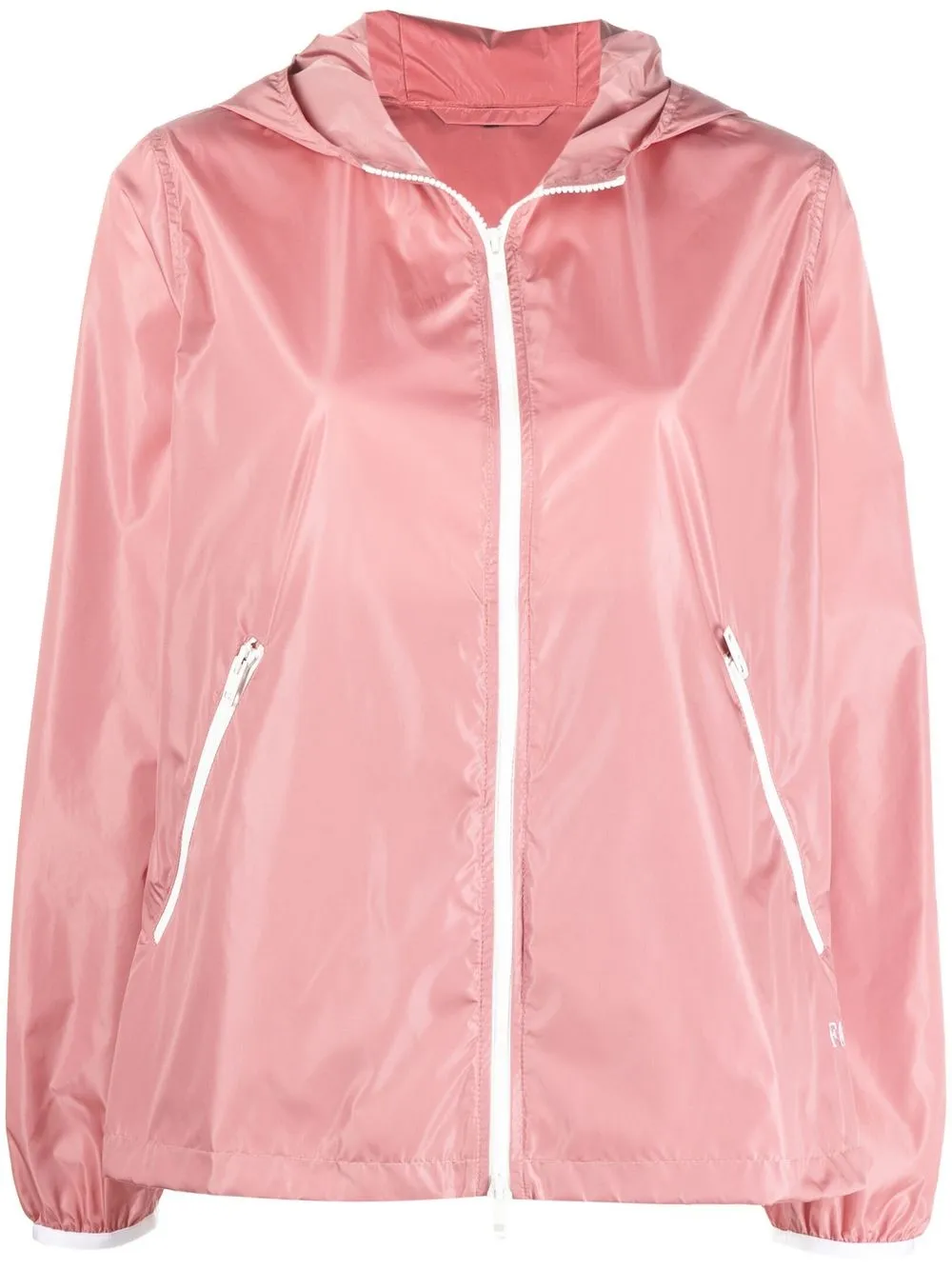 

Fay zip-pockets hooded fited jacket - Pink