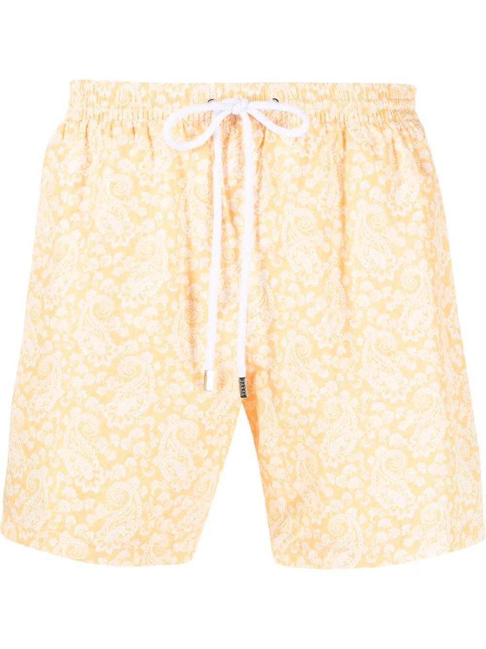 

Barba shorts de playa con estampado de cachemira - Amarillo