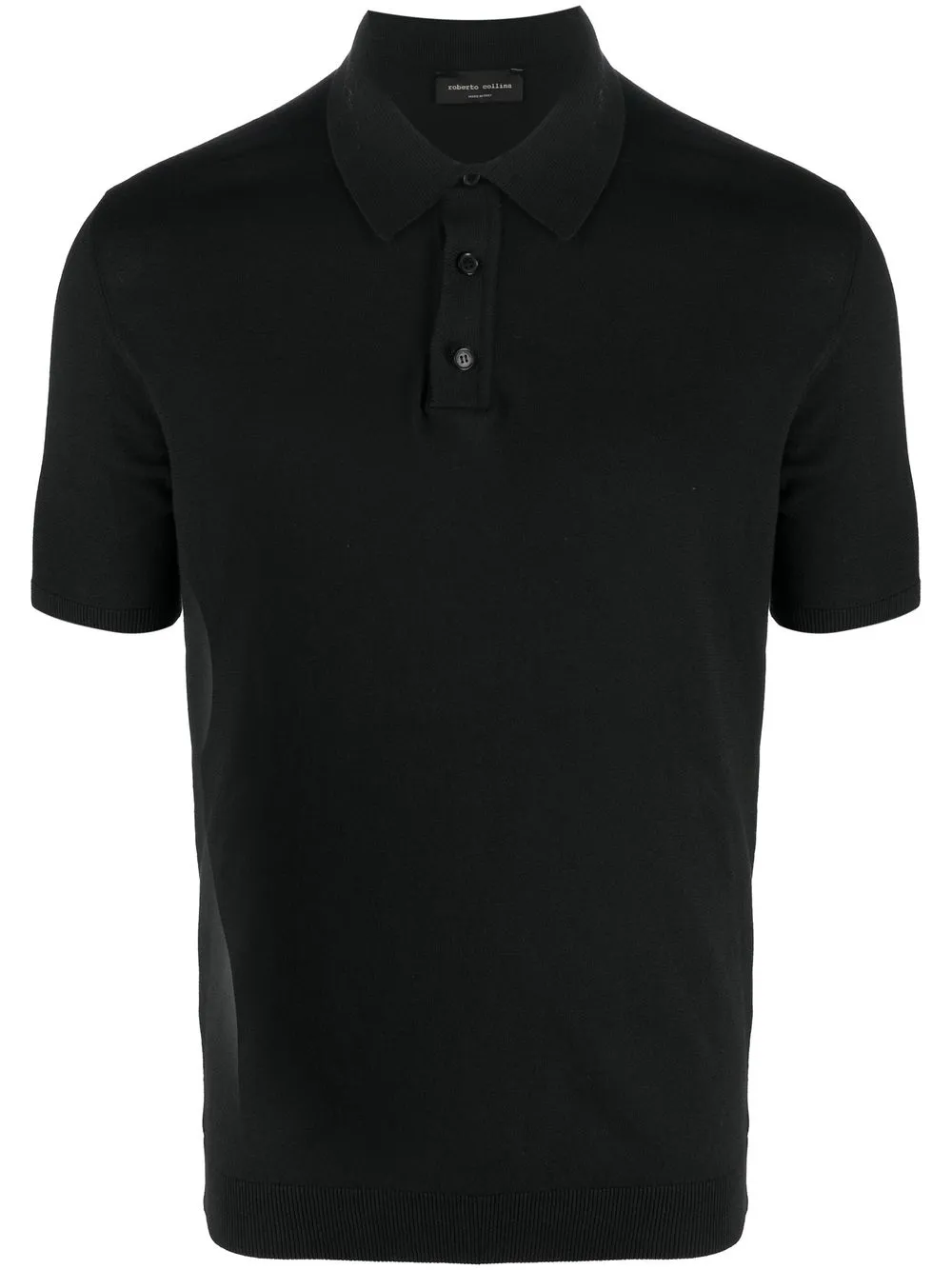 

Roberto Collina short-sleeve cotton polo shirt - Black