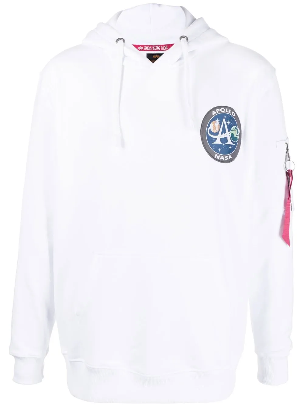 

Alpha Industries hoodie con parche del logo - Blanco