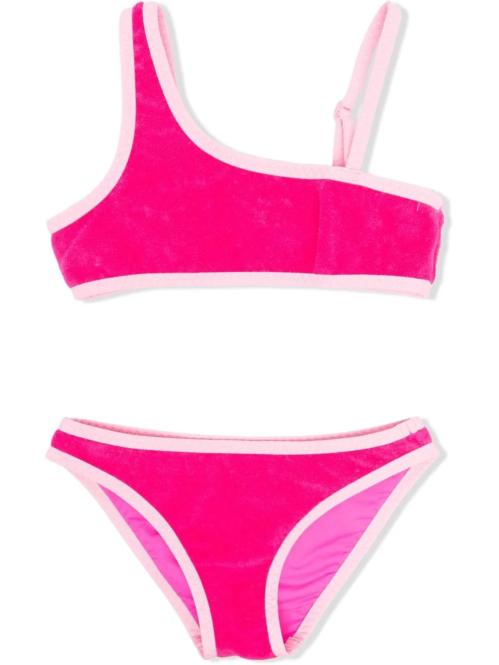 

MC2 Saint Barth Kids asymmetric bikini set - Pink