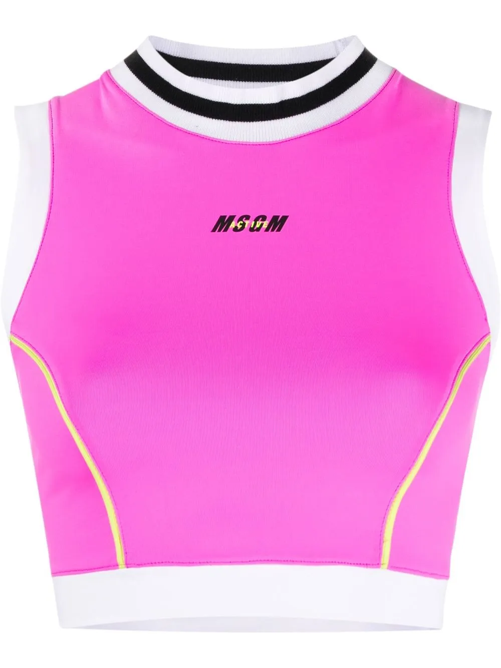 

MSGM bra deportivo con logo activo - Rosado