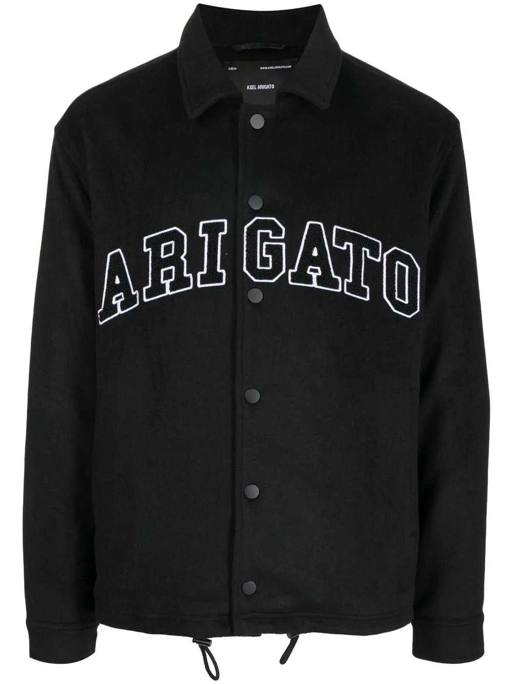 

Axel Arigato Coach logo-letter shirt jacket - Black