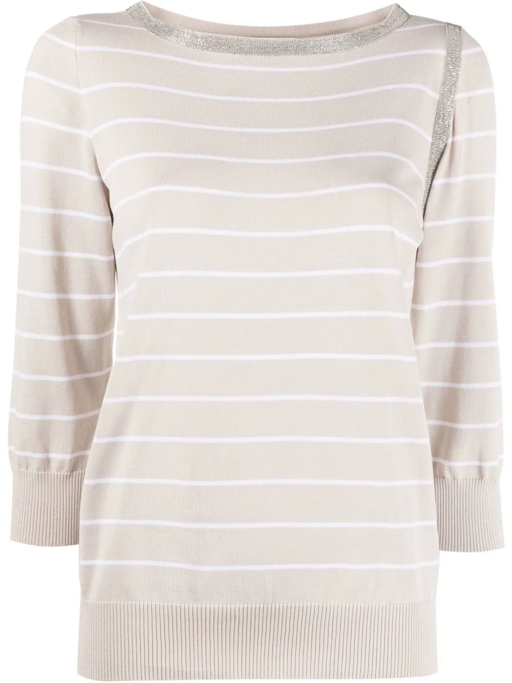 Fabiana Filippi stripe-print cotton jumper