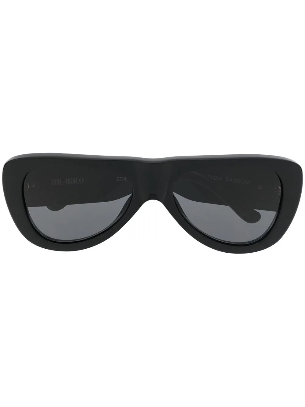 

The Attico Edie oval-frame sunglasses - Black