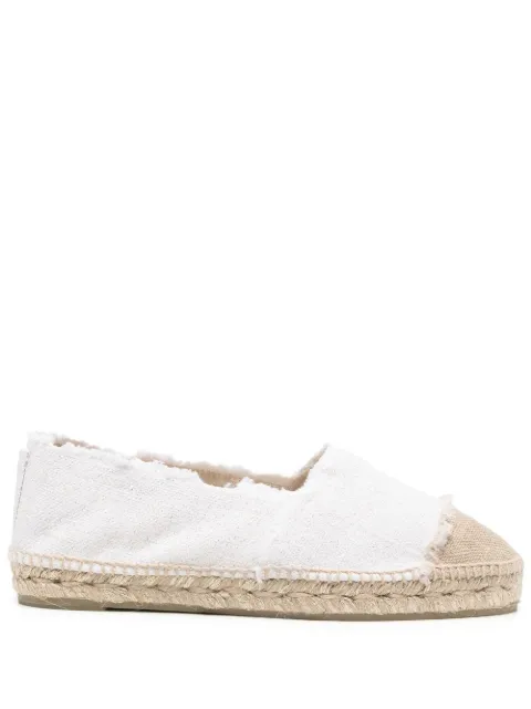 Castañer raw-cut contrast-toe espadrilles