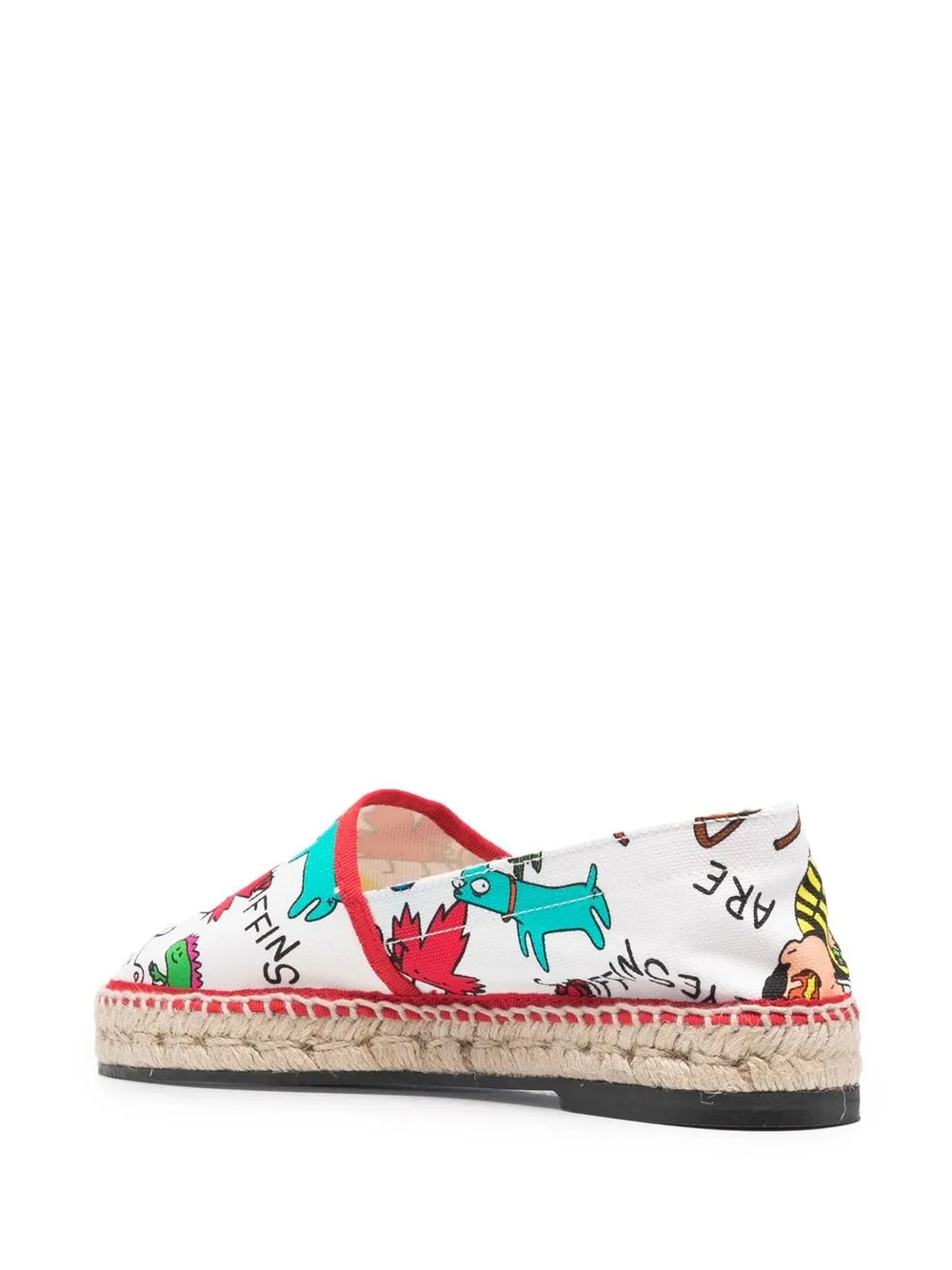 DSQUARED2 maple-leaf logo-print espadrilles White