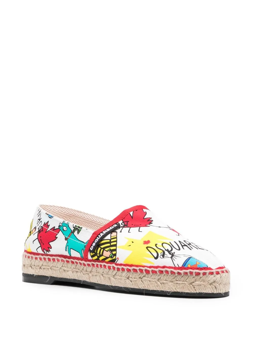 DSQUARED2 maple-leaf logo-print espadrilles | Heeled Espadrilles | Image 2