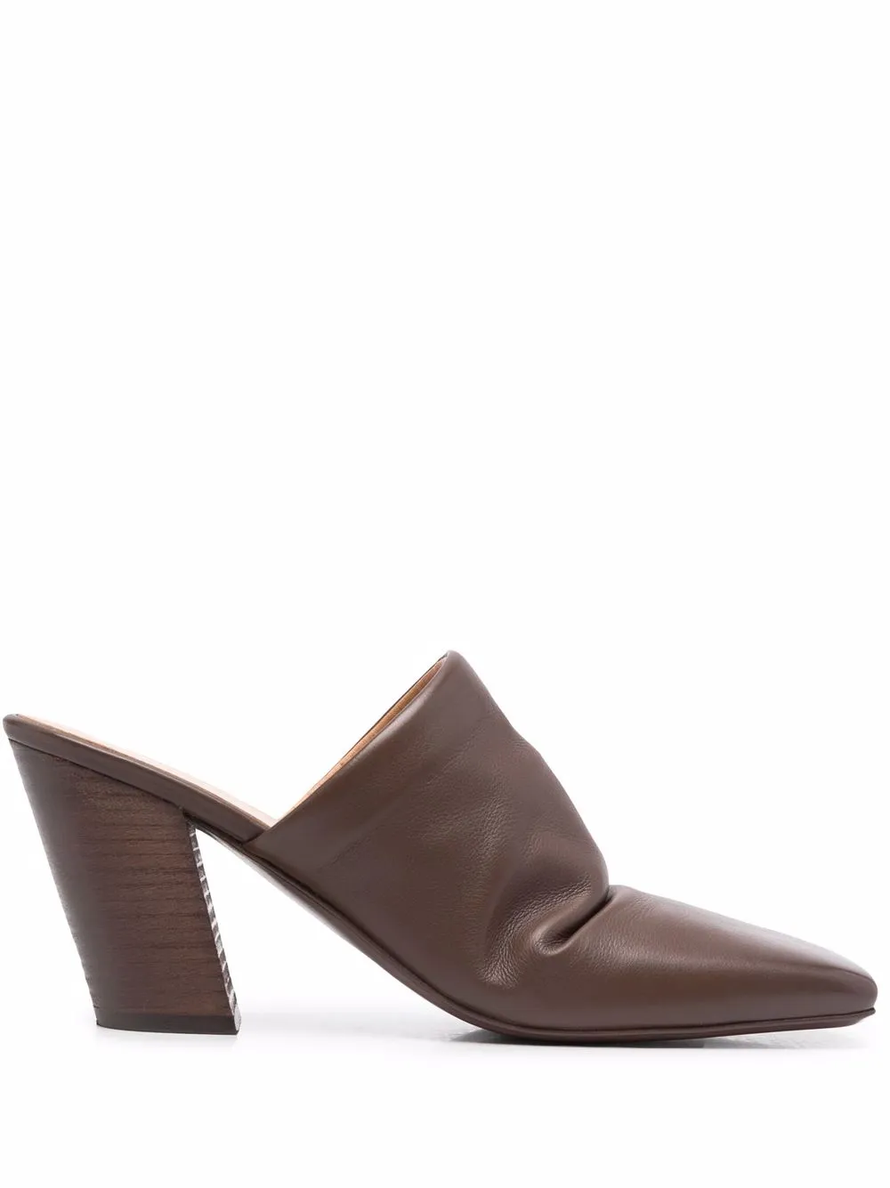 

Marsèll Pinnettina 90mm square-toe mules - Brown