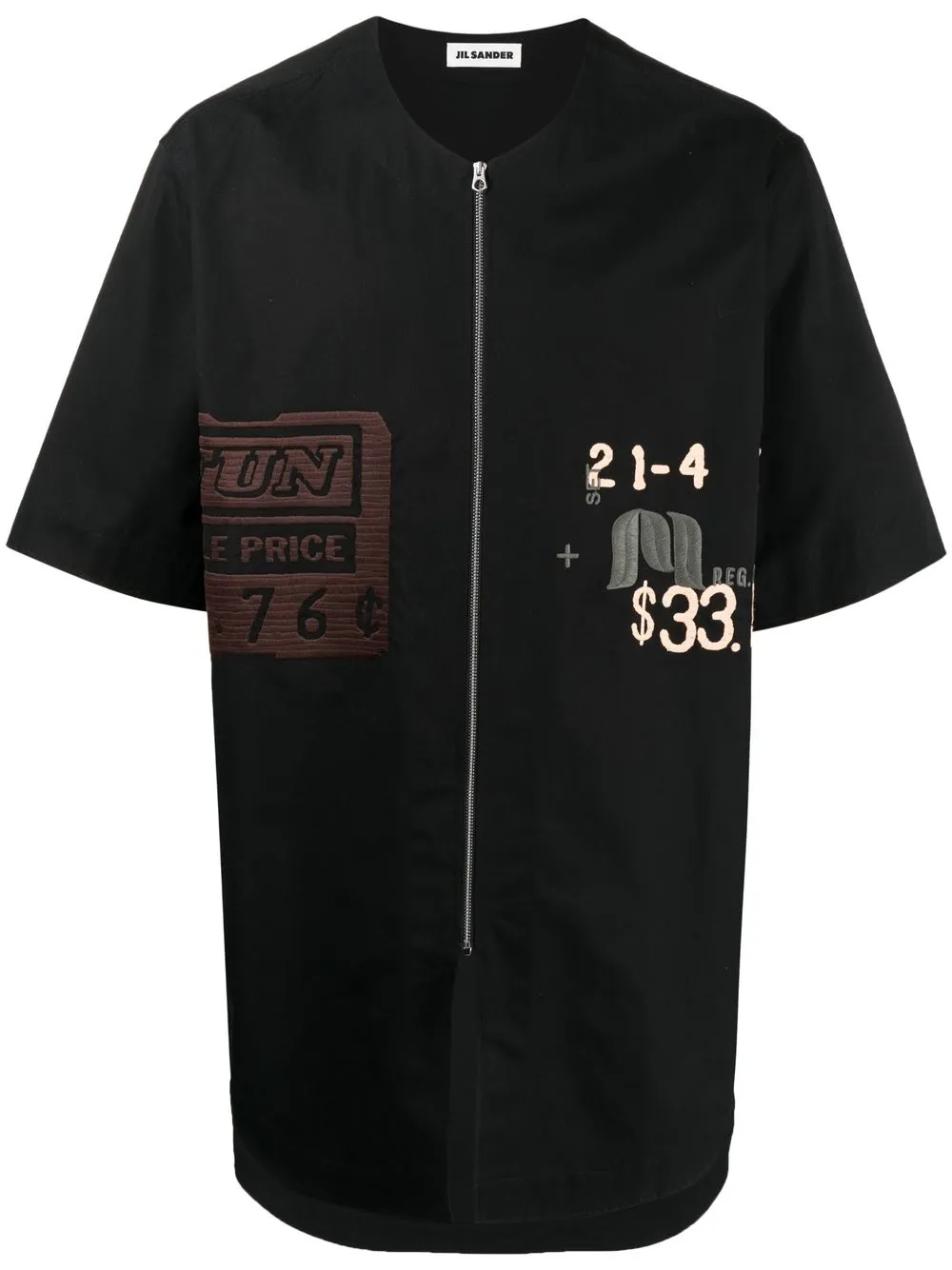 

Jil Sander camisa con parche - Negro