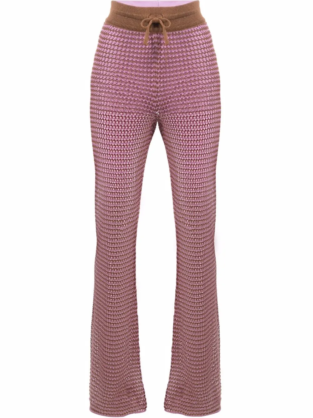 

Rejina Pyo crochet-knit flared trousers - Purple