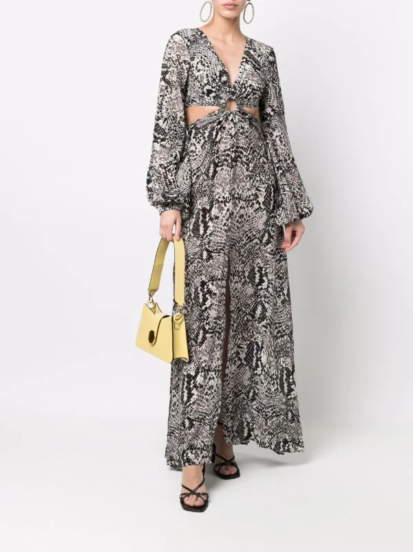 Anjuna Estella snakeskin-print Maxi 