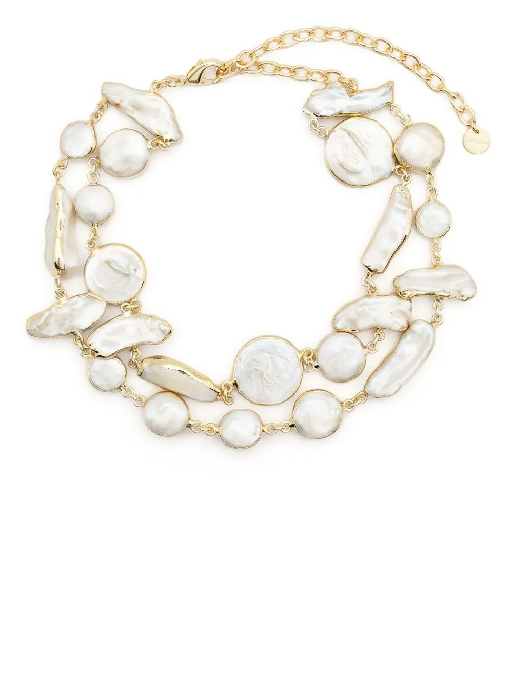 layered pearl choker necklace