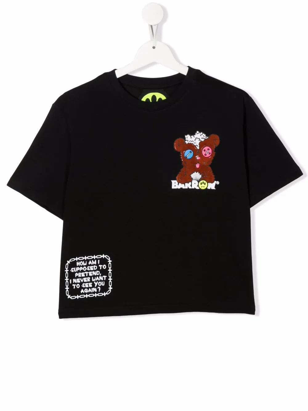 

Barrow kids TEEN cartoon logo print T-shirt - Black