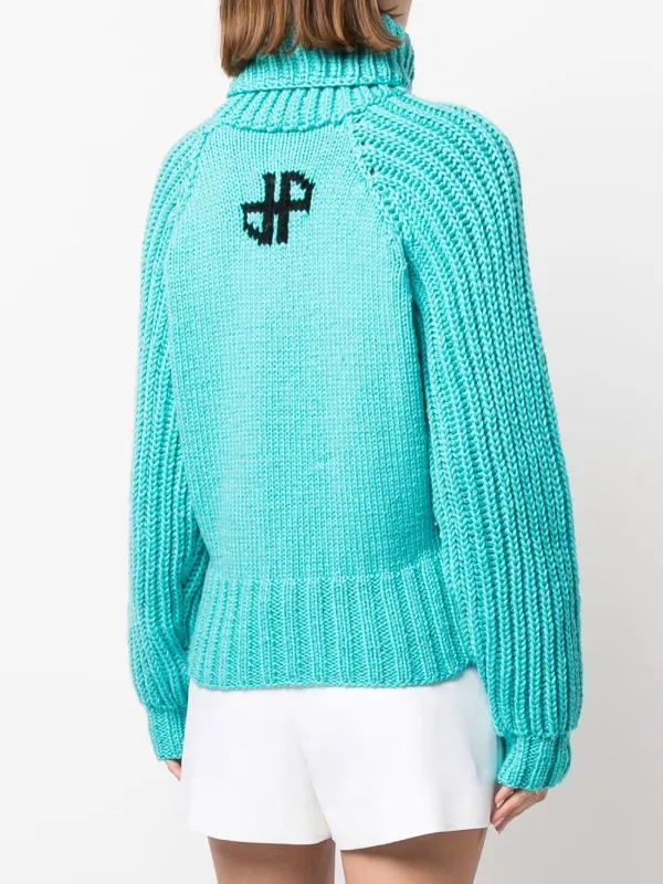 Patou ロゴ セーター | ブルー | FARFETCH JP