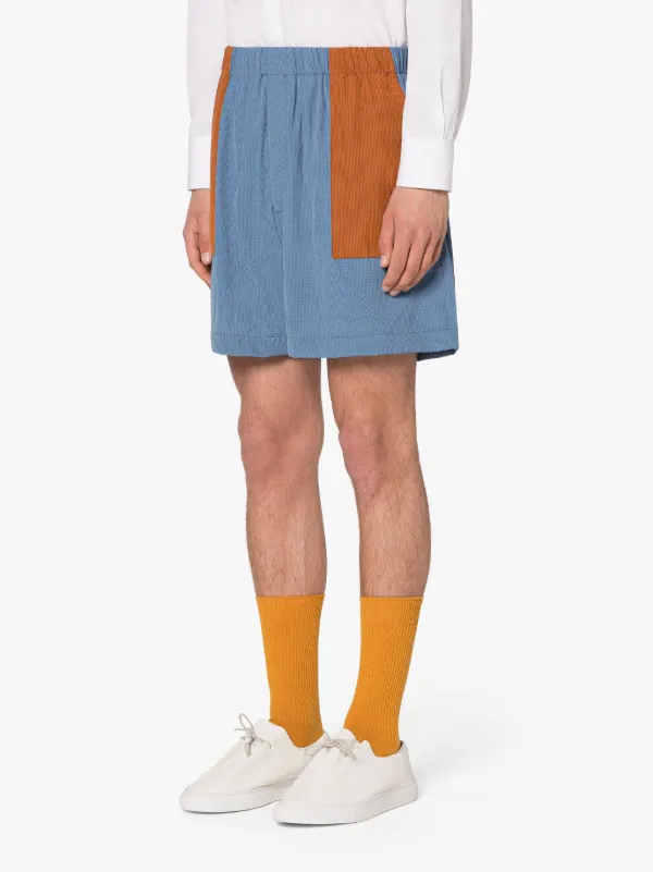 CAPTAIN Navy Seersucker Shorts