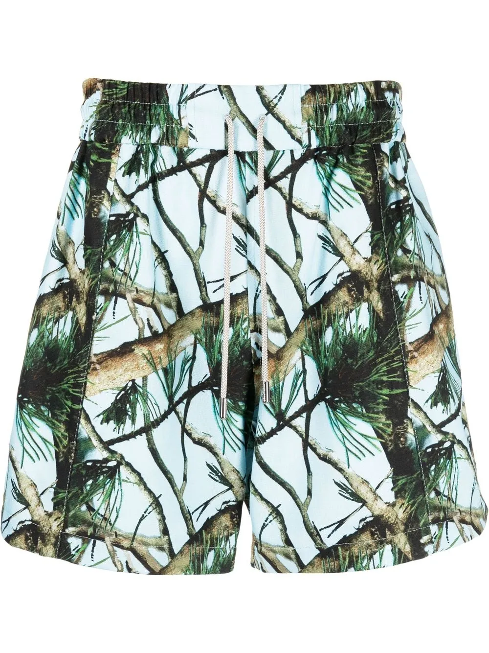 

Just Don wood-print bermuda shorts - Blue