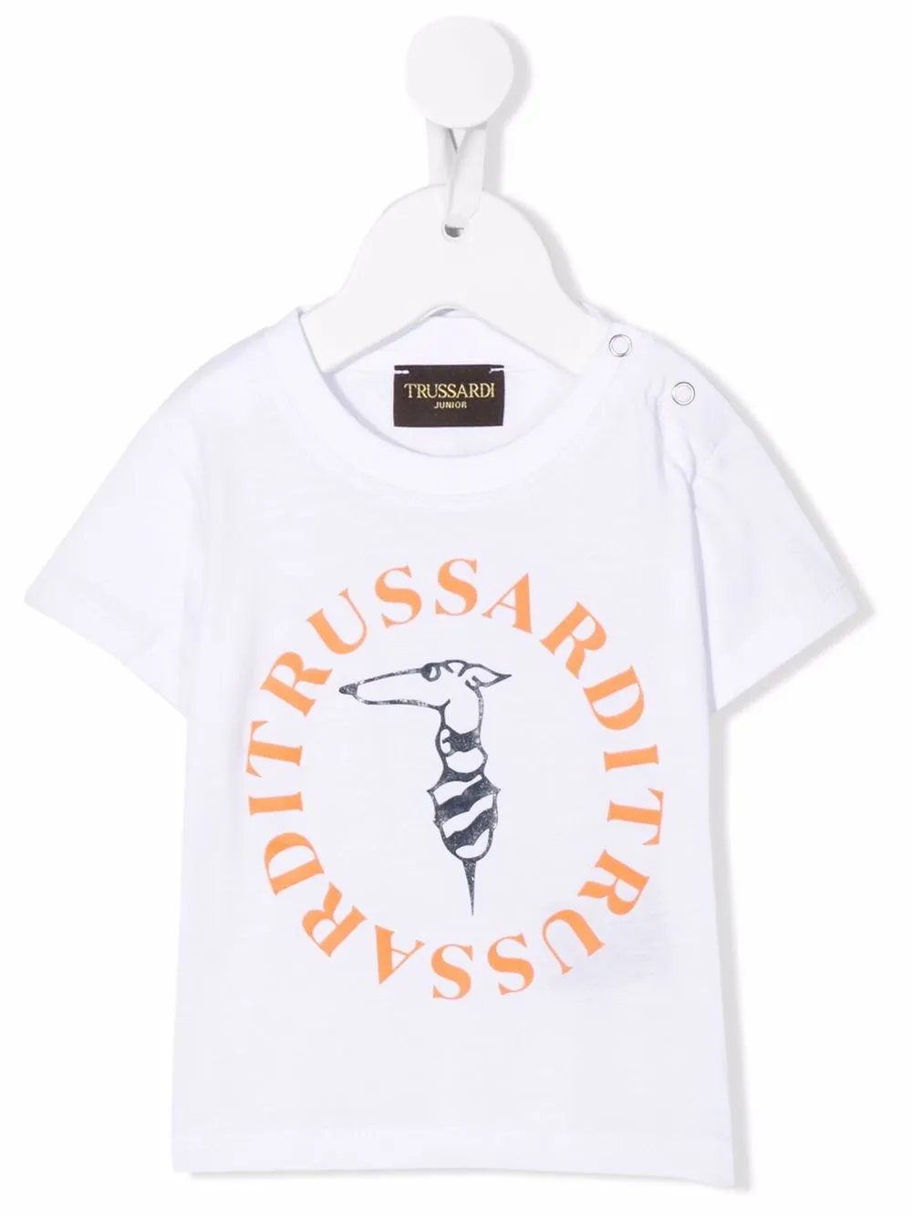 

TRUSSARDI JUNIOR playera con logo estampado - Blanco