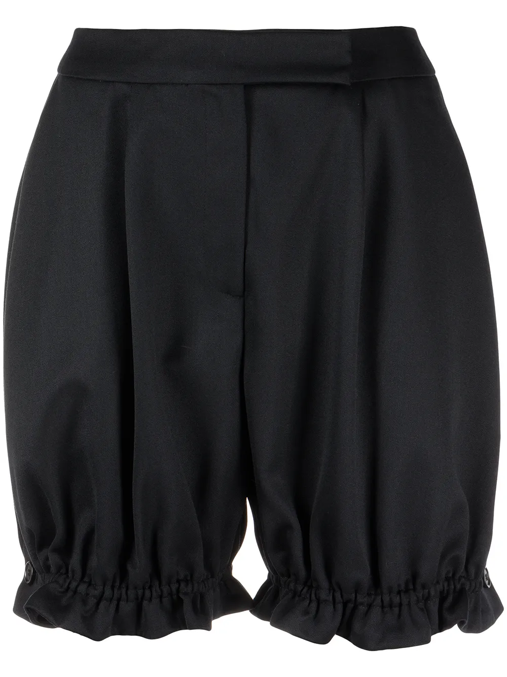 

Simone Rocha frill-hem tailored shorts - Black