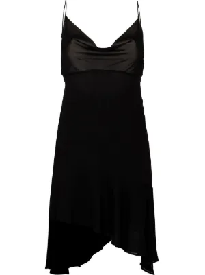 Nero Farfetch Donna Abbigliamento Vestiti Vestiti sexy Abito corto smanicato 