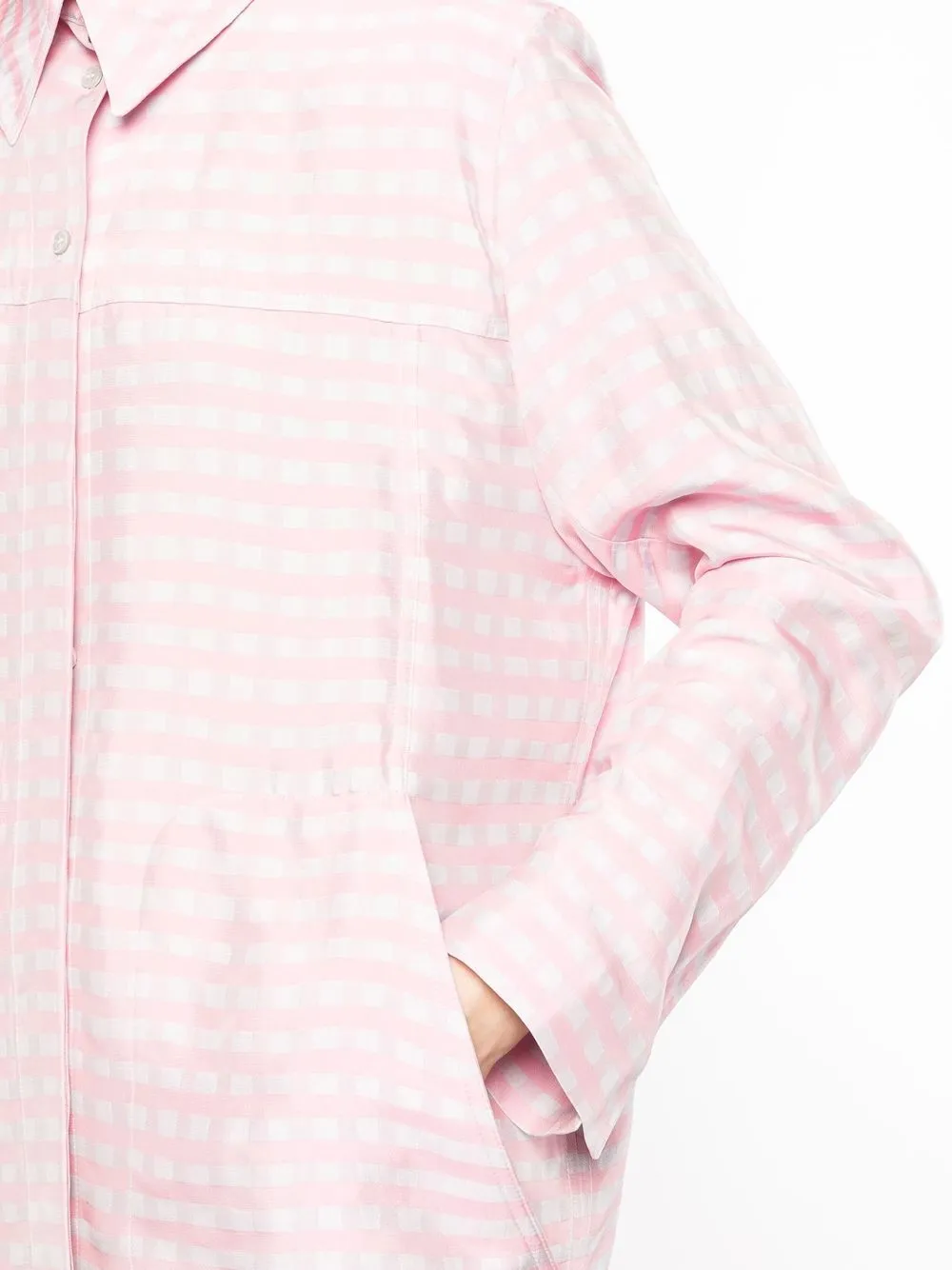 JACQUEMUS 213SK0091000PINK 関税送料込 Jacquemus Le Norma V-Neck Gathered Tank Top | Neiman Marcus