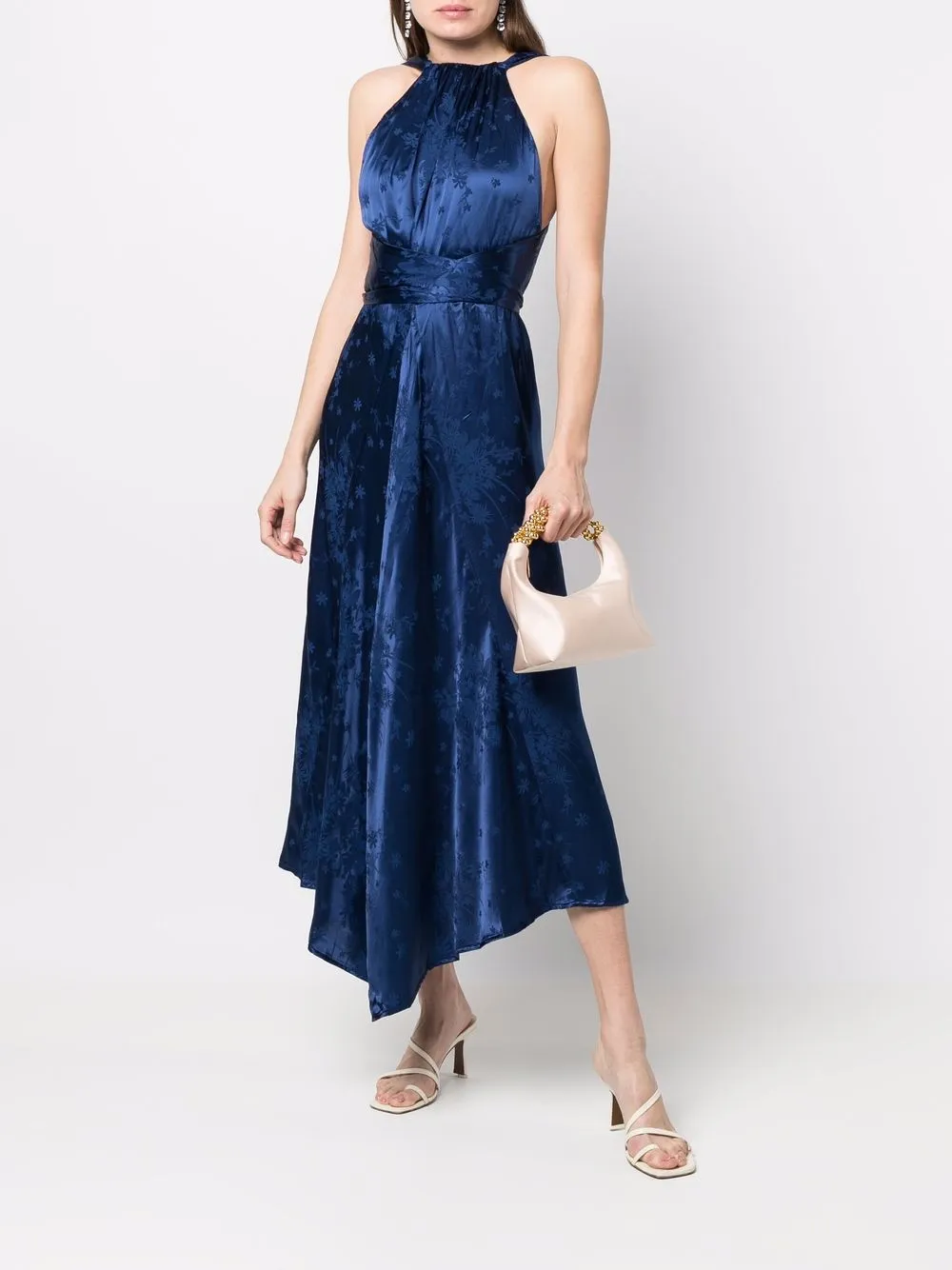 Sabina Musayev Jacquard fitted-waist 