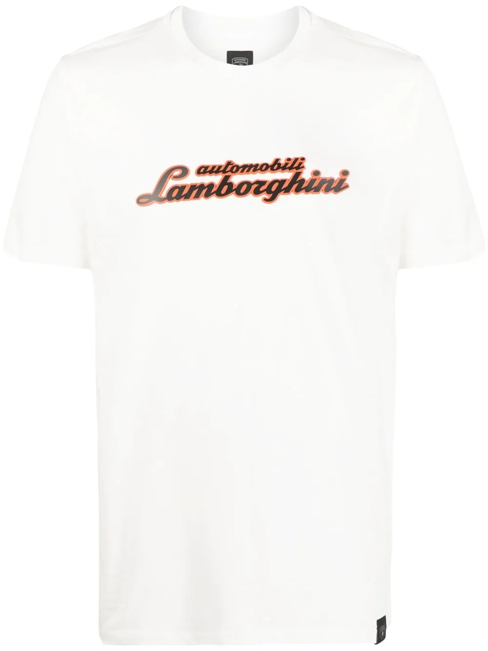 

Automobili Lamborghini organic cotton logo-print T-shirt - White