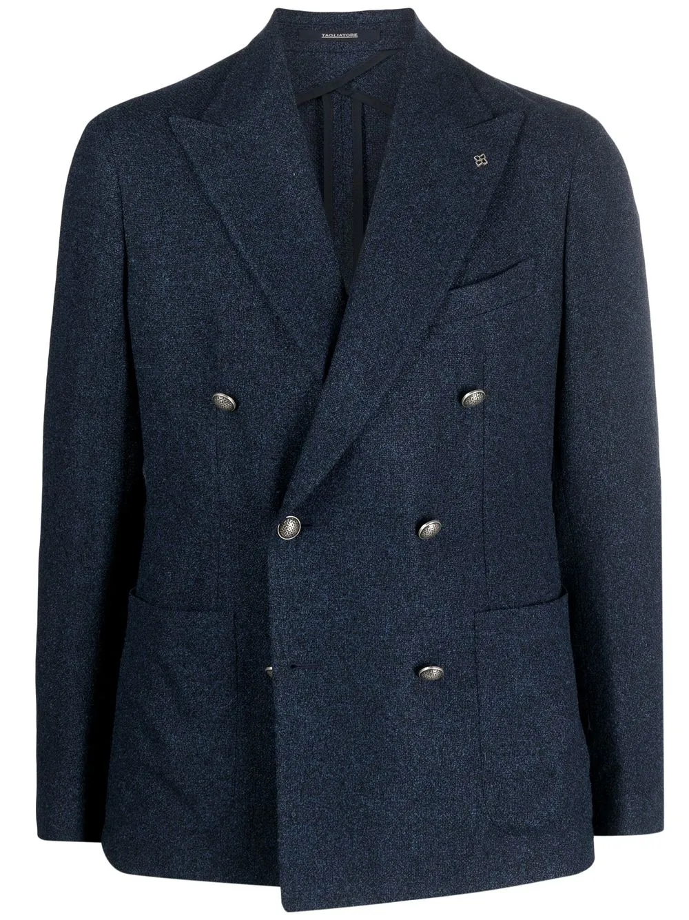 

Tagliatore double-breasted button blazer - Blue