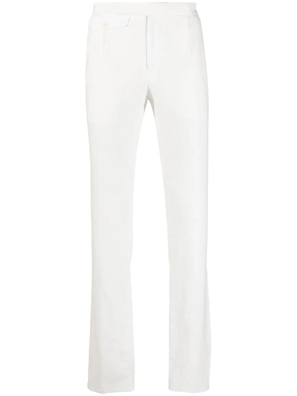 

Incotex off-centre fastening trousers - White