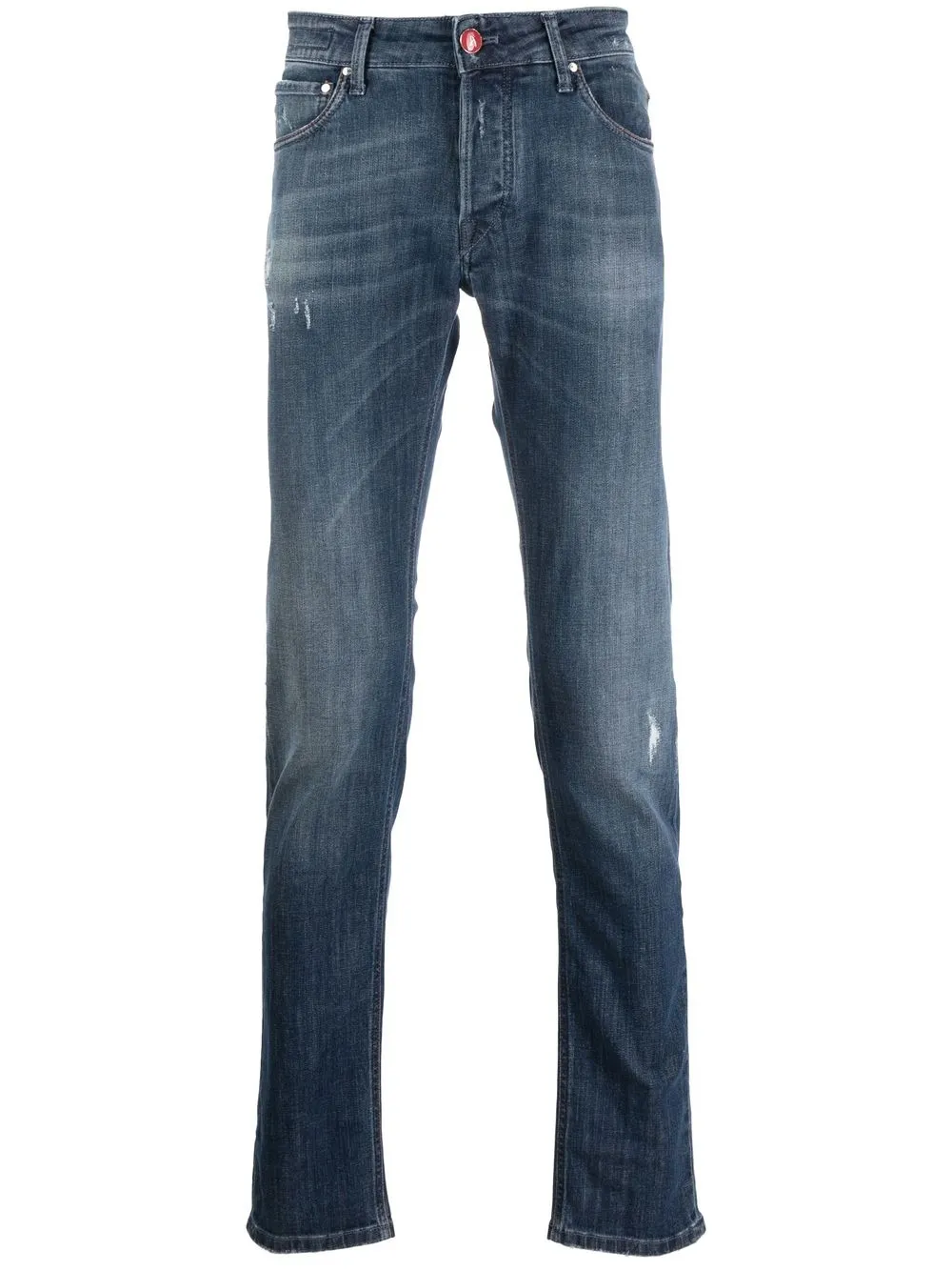 

Hand Picked jeans slim con efecto envejecido - Azul