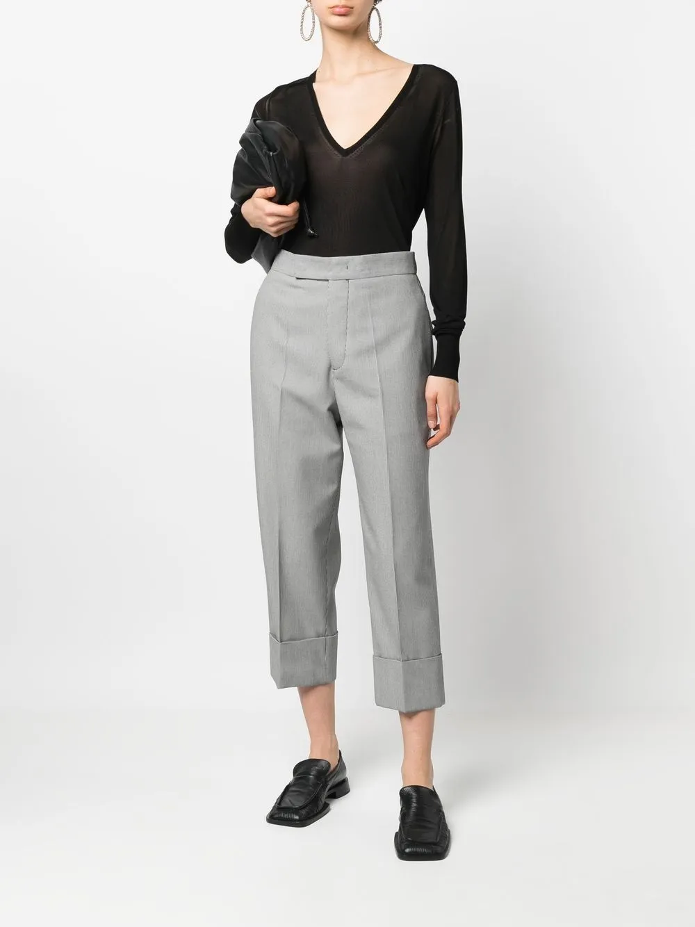 SAPIO Cropped pantalon - Wit