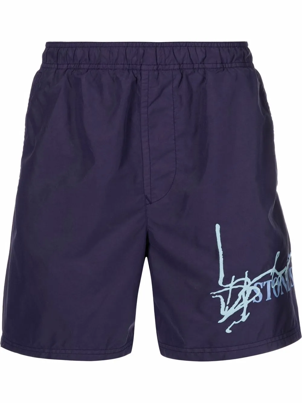 

Stone Island logo-print swim shorts - Purple